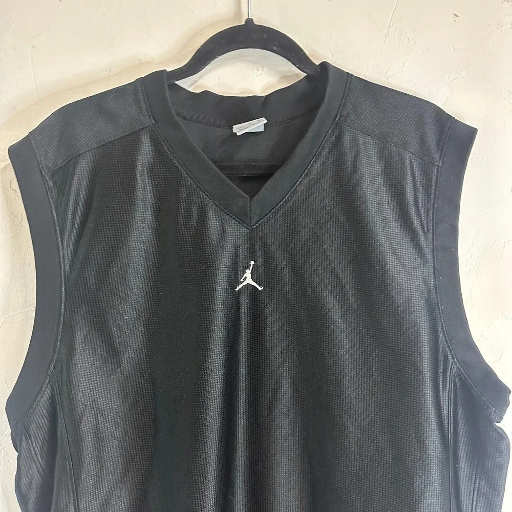 Jordan Vintage Mens Sleeveless Tank Top Mesh Athletic Gym Jersey Top Y2K XL